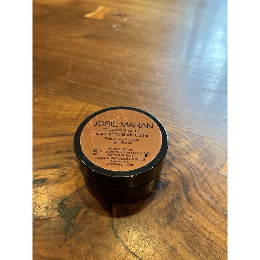 Josie Maran Whipped Argan Oil Illuminizing Body Butter Pina Colada Paradise 2 Oz